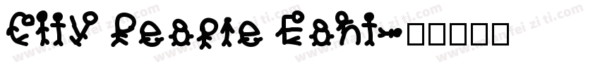 City People Font字体转换